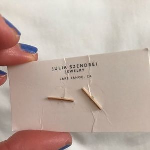 Gold bar earrings- brands new made in Lake Tahoe